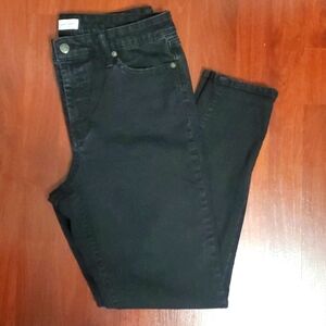 Jessica Simpson Mid-rise, Black Skinny Denim Jeans, Size 12